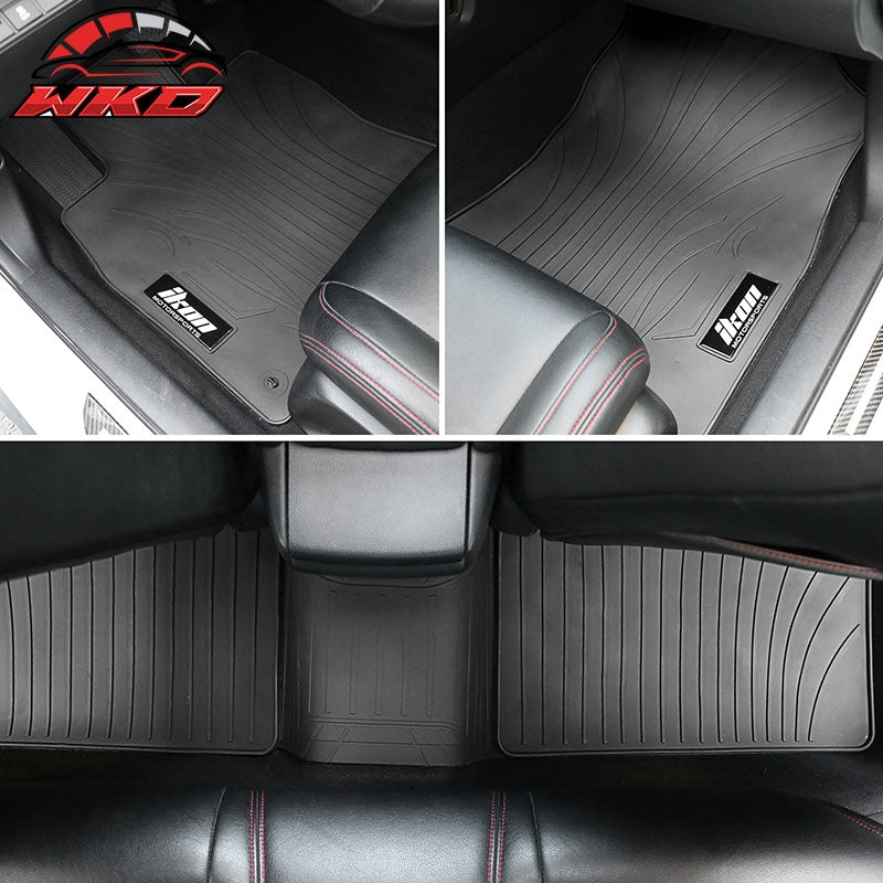 Fits 08-16 Chevy Cruze Latex Car Floor Mats Liner All Weather Gray Carpet 5PC