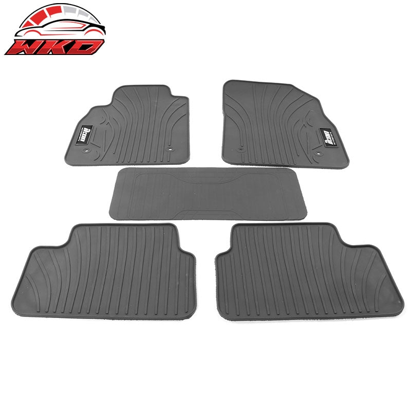 Fits 08-16 Chevy Cruze Latex Car Floor Mats Liner All Weather Gray Carpet 5PC