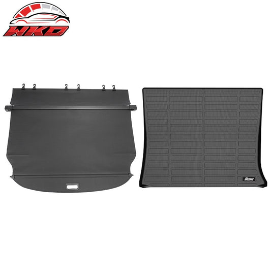 Wholesale 10-17 Chevy Equinox Terrain Carbon Fiber Texture Cargo Cover + 3D Trunk Mat