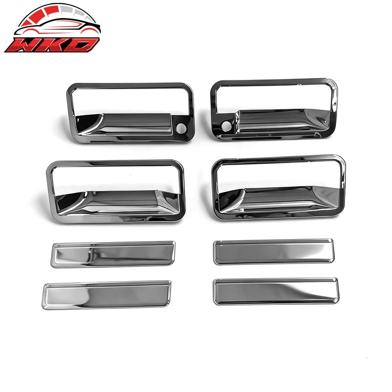 Fits 88-98 Chevy GMC C/K 95-99 Tahoe Yukon Chrome Door Handle Covers 2 Key Holes
