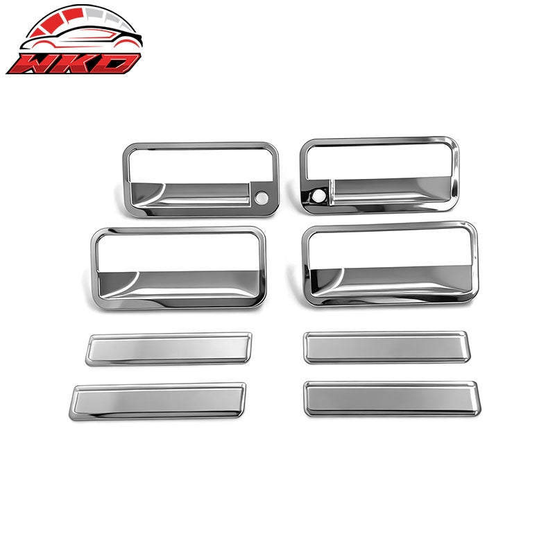 Fits 88-98 Chevy GMC C/K 95-99 Tahoe Yukon Chrome Door Handle Covers 2 Key Holes
