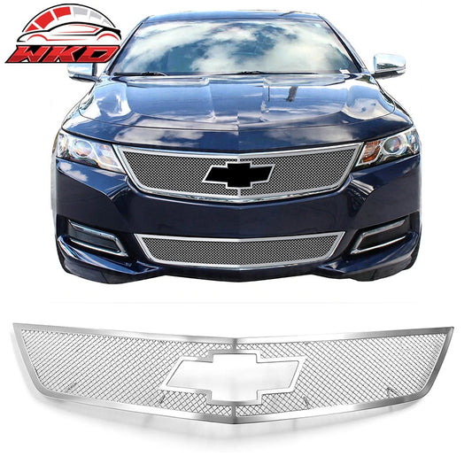 Wholesale 14-20 Chevy Impala Chrome Mesh Style Front Upper Grille Stainless Steel - Wikond Auto