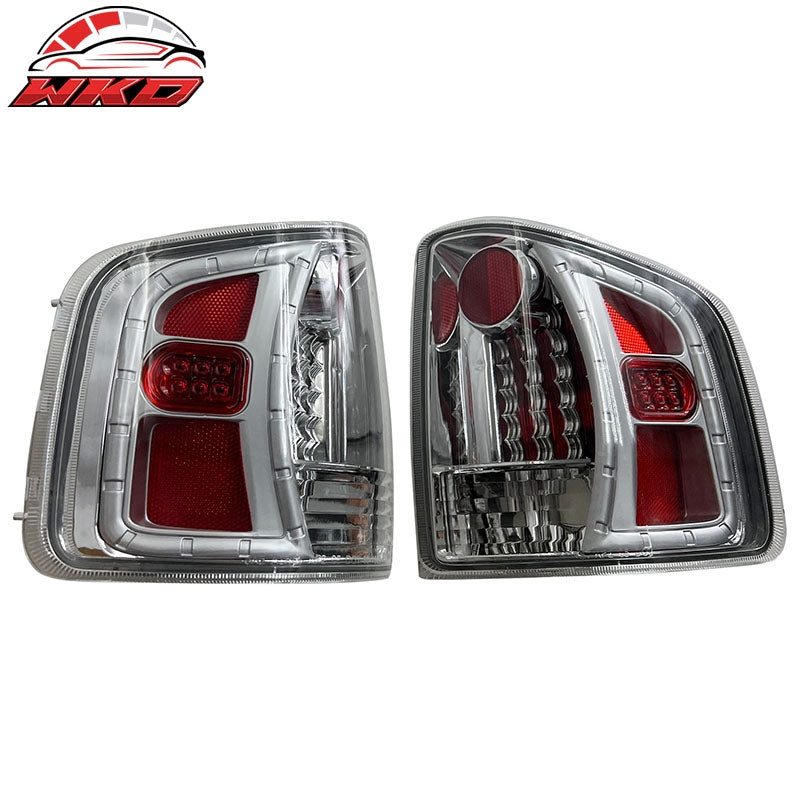 Fits 1994-2004 Chevy S10/GMC S15/Sonoma Multi-Diamond Cut Style Tail Lights Pair