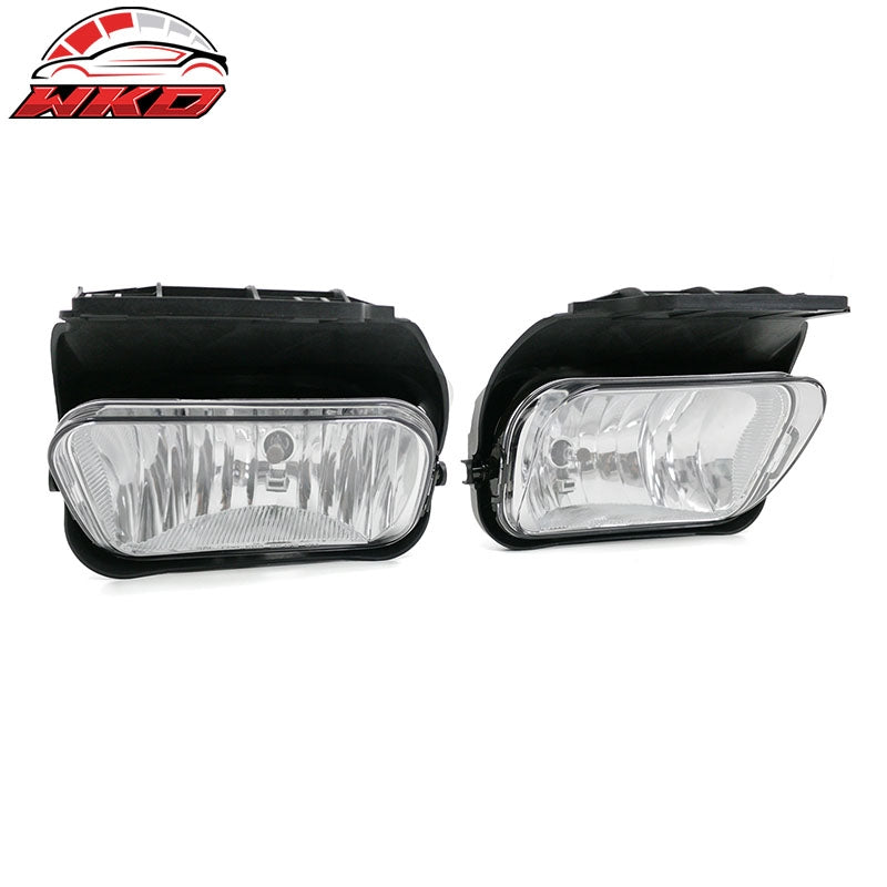 Fits 02-07 Chevy Silverado 1500 2500 3500 Front Fog Lights Lamps Clear Lens 2PCS