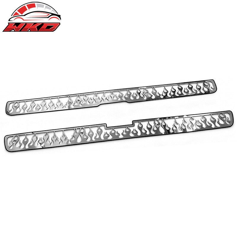 Fits 99-02 Chevy Silverado 1500/2500/3500 Front Overlay Upper Grille Inserts 2PC