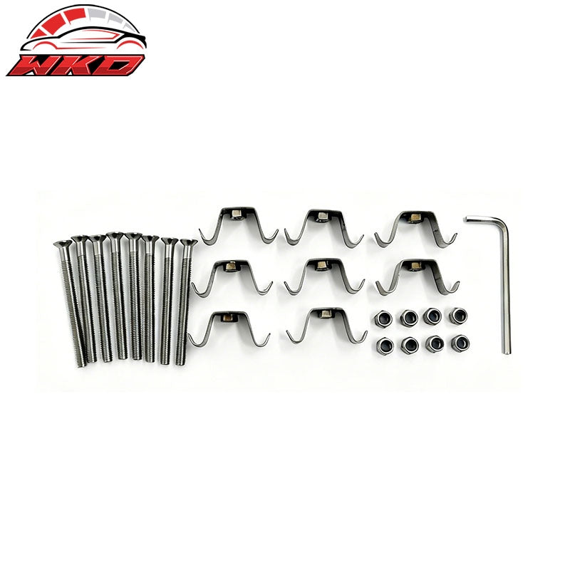 Fits 99-02 Chevy Silverado 1500/2500/3500 Front Overlay Upper Grille Inserts 2PC