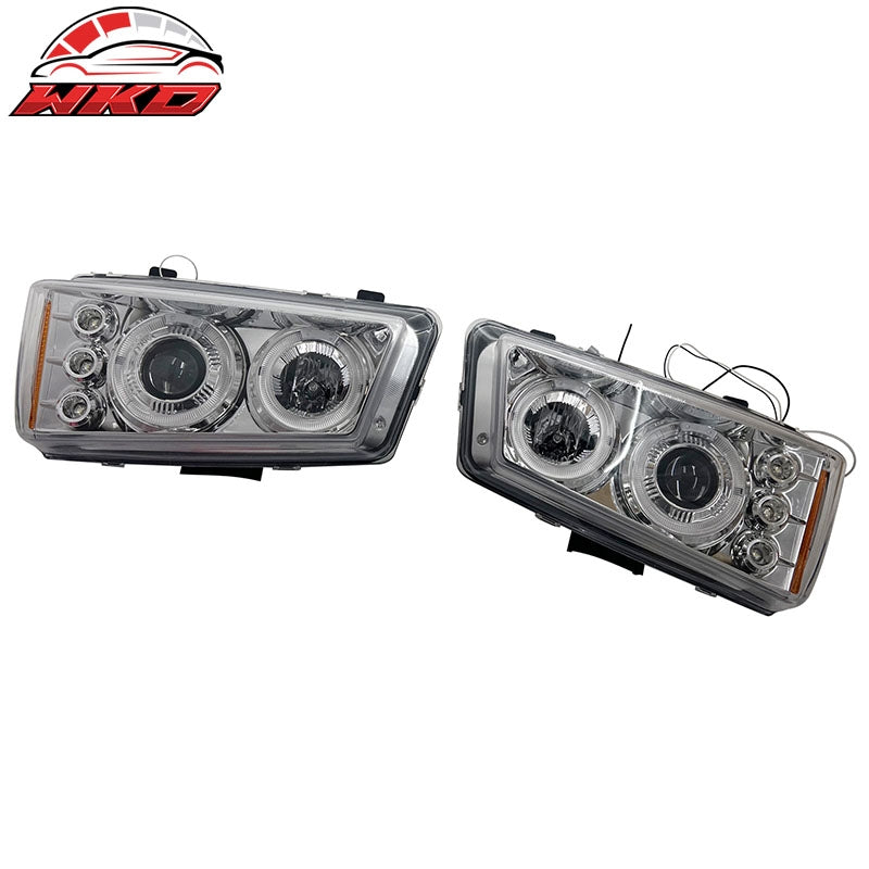 Fits 03-07 Chevy Silverado 1500 2500 Front Headlights Head Lights Lamp Assembly