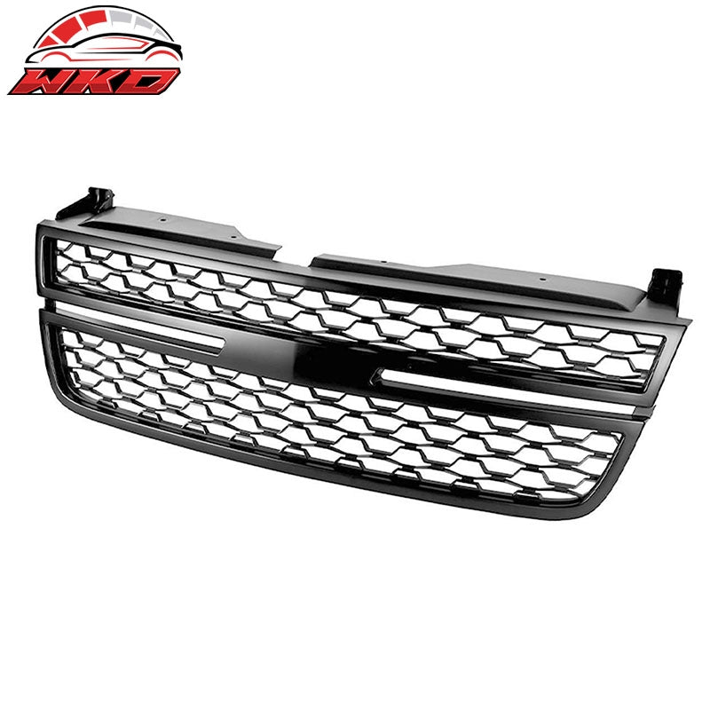 Fits 05-07 Chevy Silverado 1500 2500HD 3500 Front Upper Grille Matte Black
