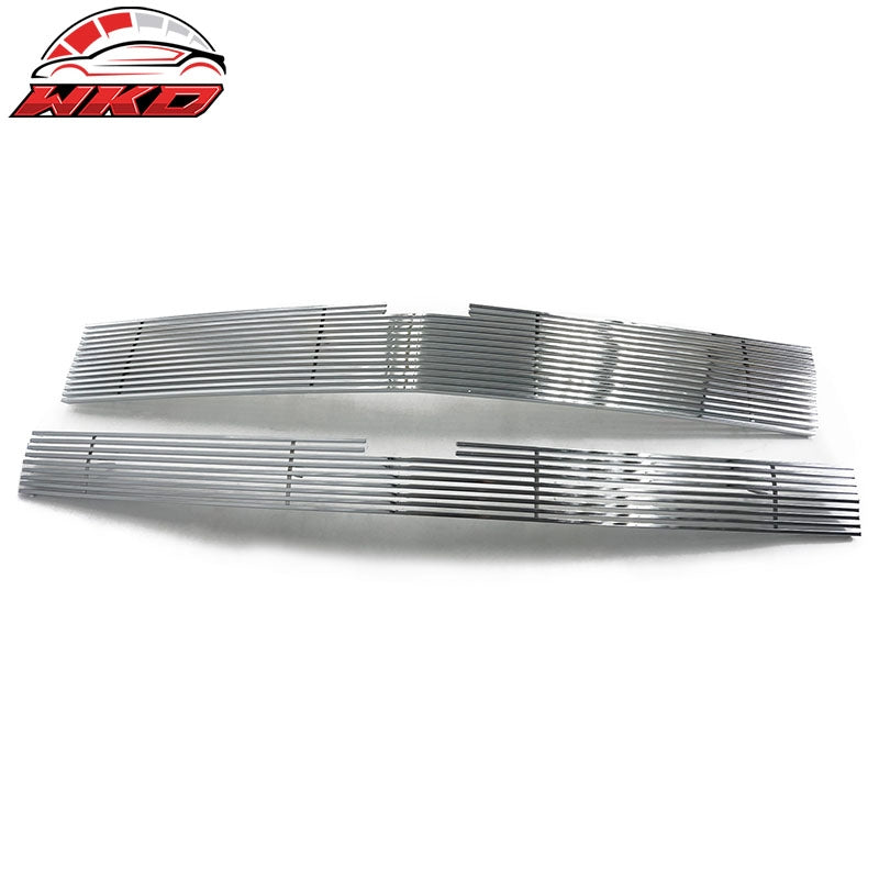 Fits 14-15 Chevy Silverado 1500 Billet Style Front Upper Grille Insert Chrome