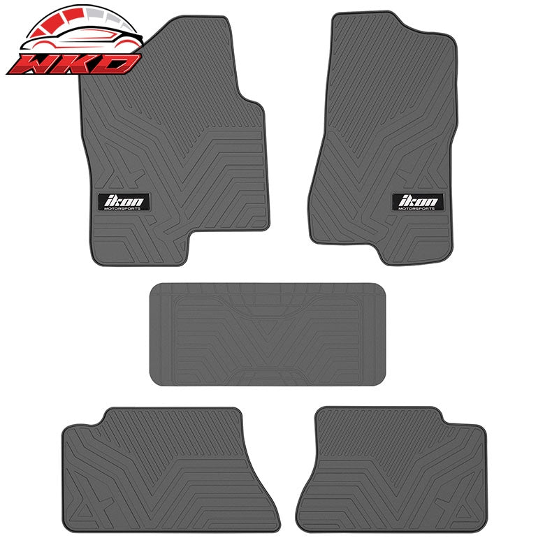 Wholesale 99-06 Chevy Silverado 1500 Crew Cab Latex Floor Mats All Weather Gray 5PCS