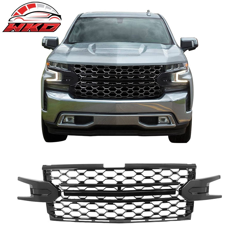 Wholesale 19-21 Chevy Silverado 1500 LT/LTZ/RST/High Country Gloss Black Front Grille