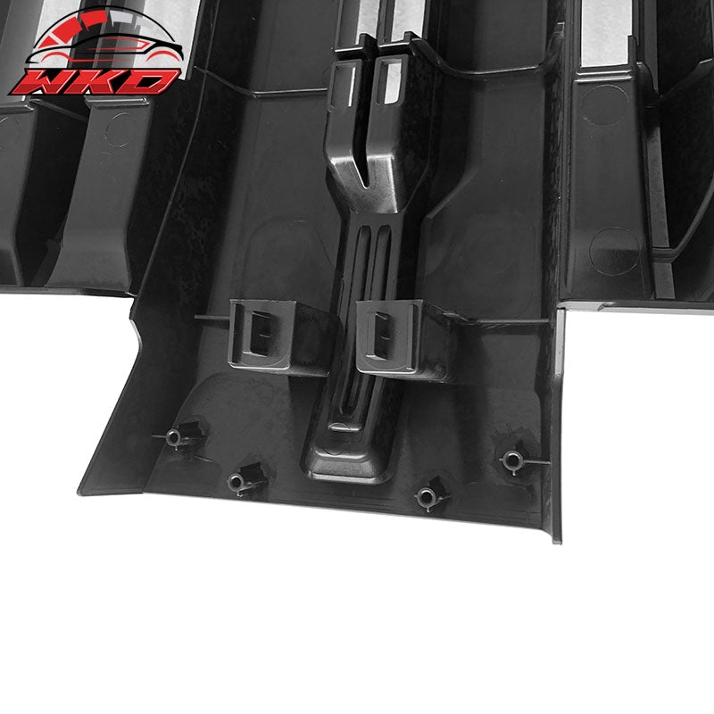 Fits 19-21 Chevy Silverado 1500 Front Bumper Hood Mesh Grille - Matte Black