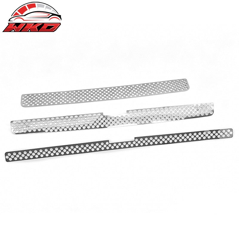Fits 2007-2013 Chevy Silverado 1500 Round Mesh Style Front Upper Lower Grilles