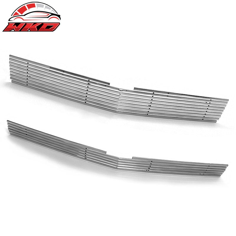 Fits 14-15 Chevy Silverado 1500 Z71 Billet Style Upper Grille Insert Grill 2PCS
