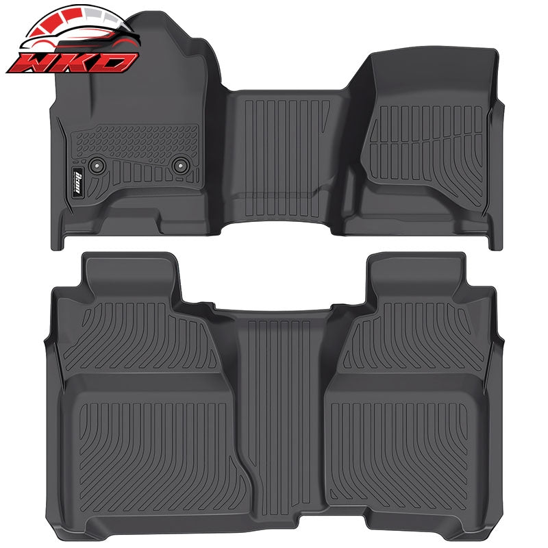 Wholesale 14-19 Chevy Silverado& GMC Sierra 1500 2500 3500 Crew Cab Floor Mats TPE