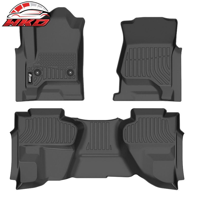 Wholesale 14-19 Chevy Silverado& GMC Sierra 1500 2500 3500 Double Cab Floor Mats TPE