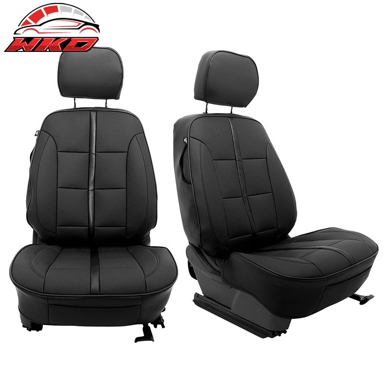 Wholesale 14-18 Chevy Silverado GMC Sierra 1500 Seat Covers Protector Full Set Black