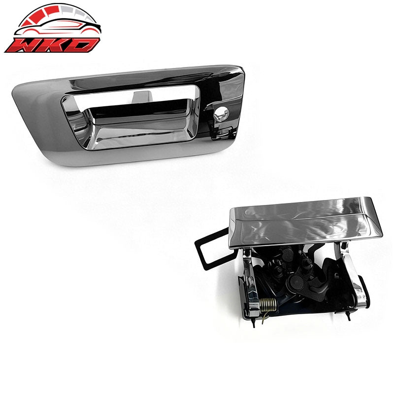 Fits 07-13 Chevy Silverado & GMC Sierra Tailgate Handle Cover W/O Keyhole Chrome