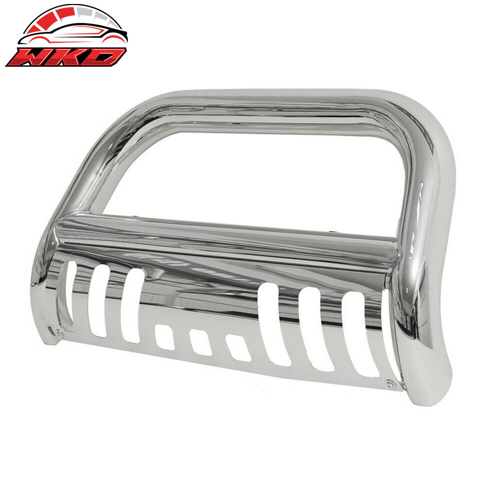 Fits 19-22 Chevy Silverado 1500 Chrome 3" Bull Bar Brush Bumper Grille Guard
