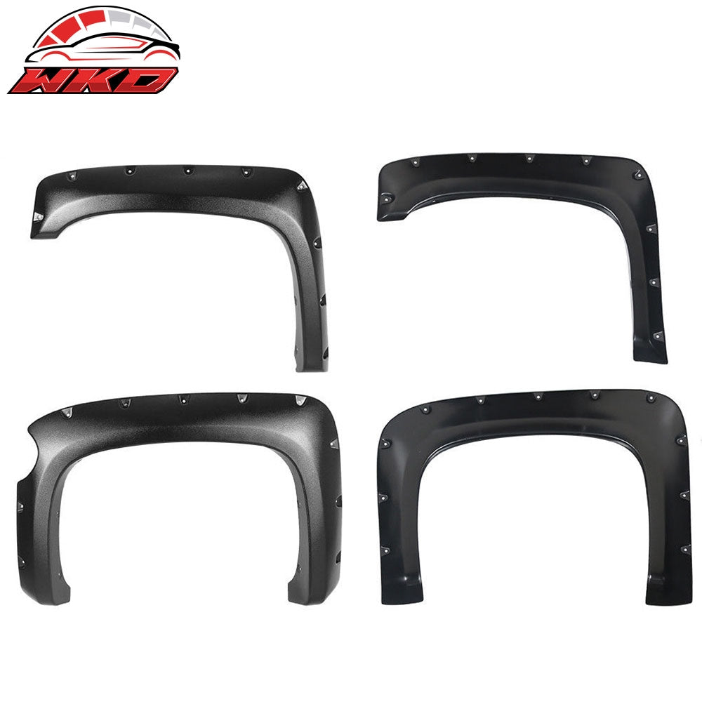 Wholesale 07-13 Chevy Silverado 1500 5.8ft Short Bed Pocket Rivet Fender Flares ABS