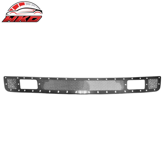 Wholesale 07-13 Chevy Silverado 1500 Mesh Lower Grille Insert Black w/ Chrome Rivets