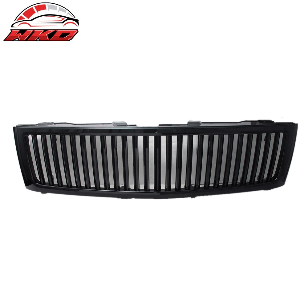 Wholesale 07-13 Chevy Silverado 1500 Vertical Front Hood Unpainted Grille Grill ABS