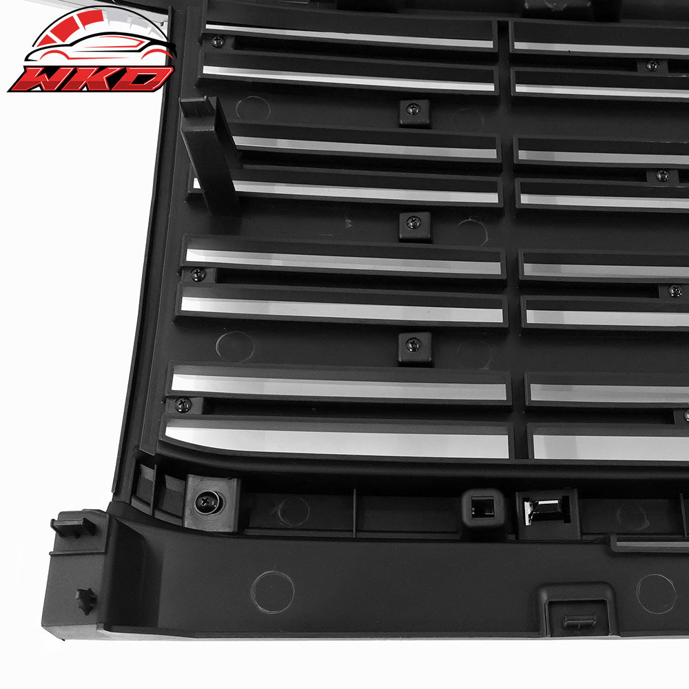 Fits 15-19 Chevy Silverado 2500 3500 Front Bumper Mesh Upper Grille Chrome ABS