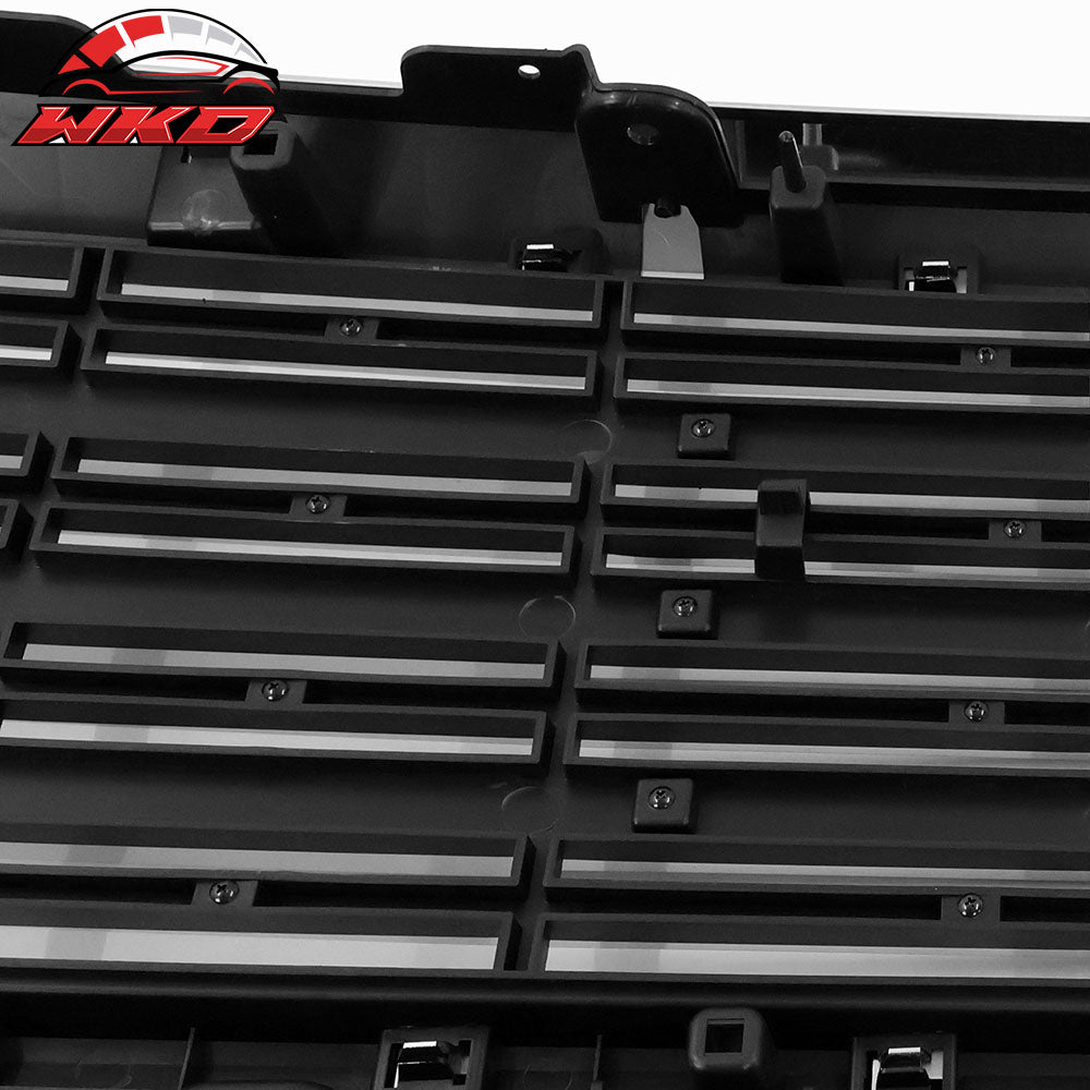Fits 15-19 Chevy Silverado 2500 3500 Front Bumper Mesh Upper Grille Chrome ABS