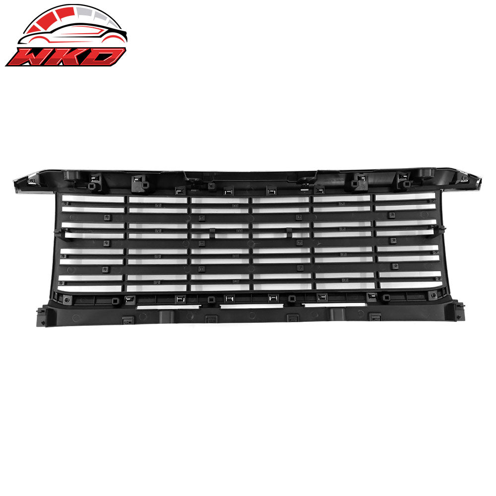 Fits 15-19 Chevy Silverado 2500 3500 Front Bumper Mesh Upper Grille Chrome ABS