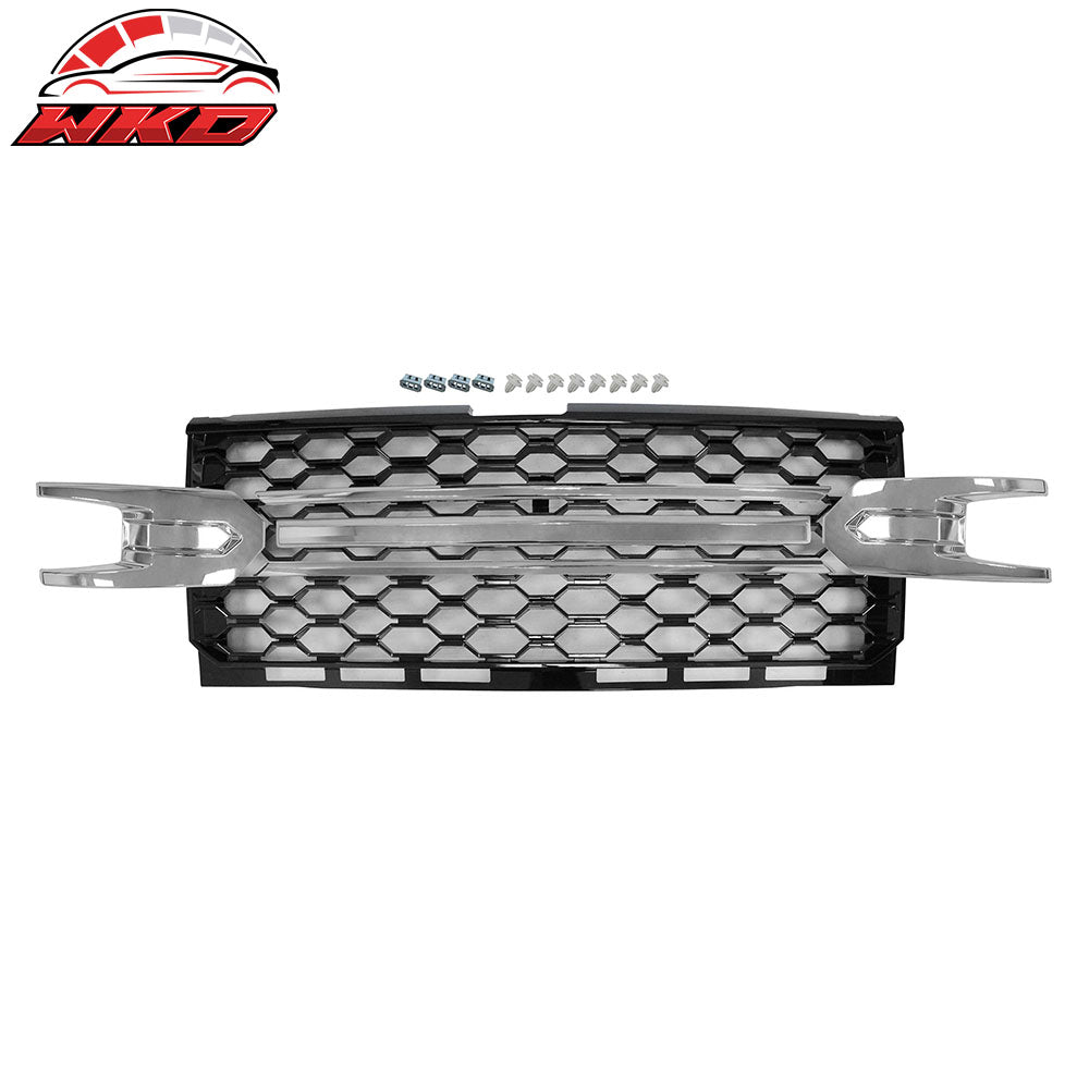 Fits 19-21 Chevrolet Silverado 1500 Front Bumper Hood Upper Insert Grille Grill