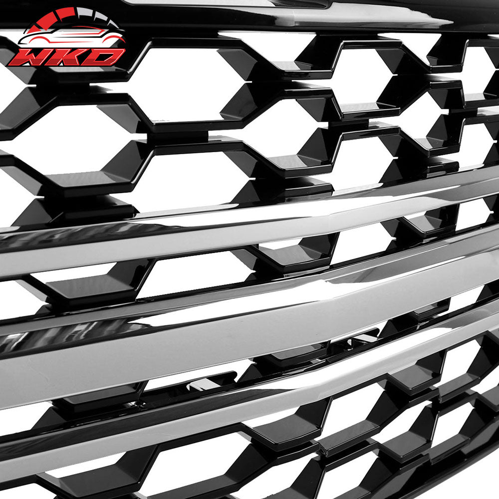 Fits 19-21 Chevrolet Silverado 1500 Front Bumper Hood Upper Insert Grille Grill