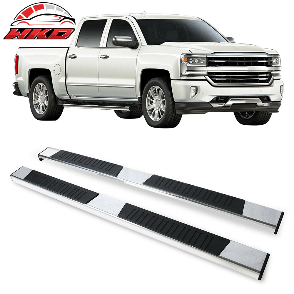 Fits 19-22 Silverado Sierra 1500 Extended Cab 6" Side Steps Bar Running Boards