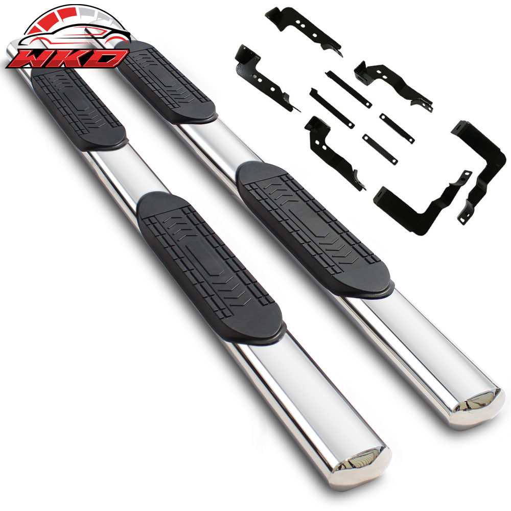 Fits 99-13 Chevy Silverado & GMC Sierra 5Inch Side Step Nerf Bars Running Boards