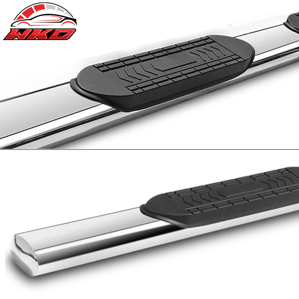 Fits 01-13 Silverado Sierra Regular Cab 5In Side Step Nerf Bars Running Boards