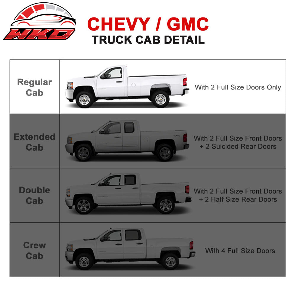 Fits 01-13 Silverado Sierra Regular Cab 5In Side Step Nerf Bars Running Boards