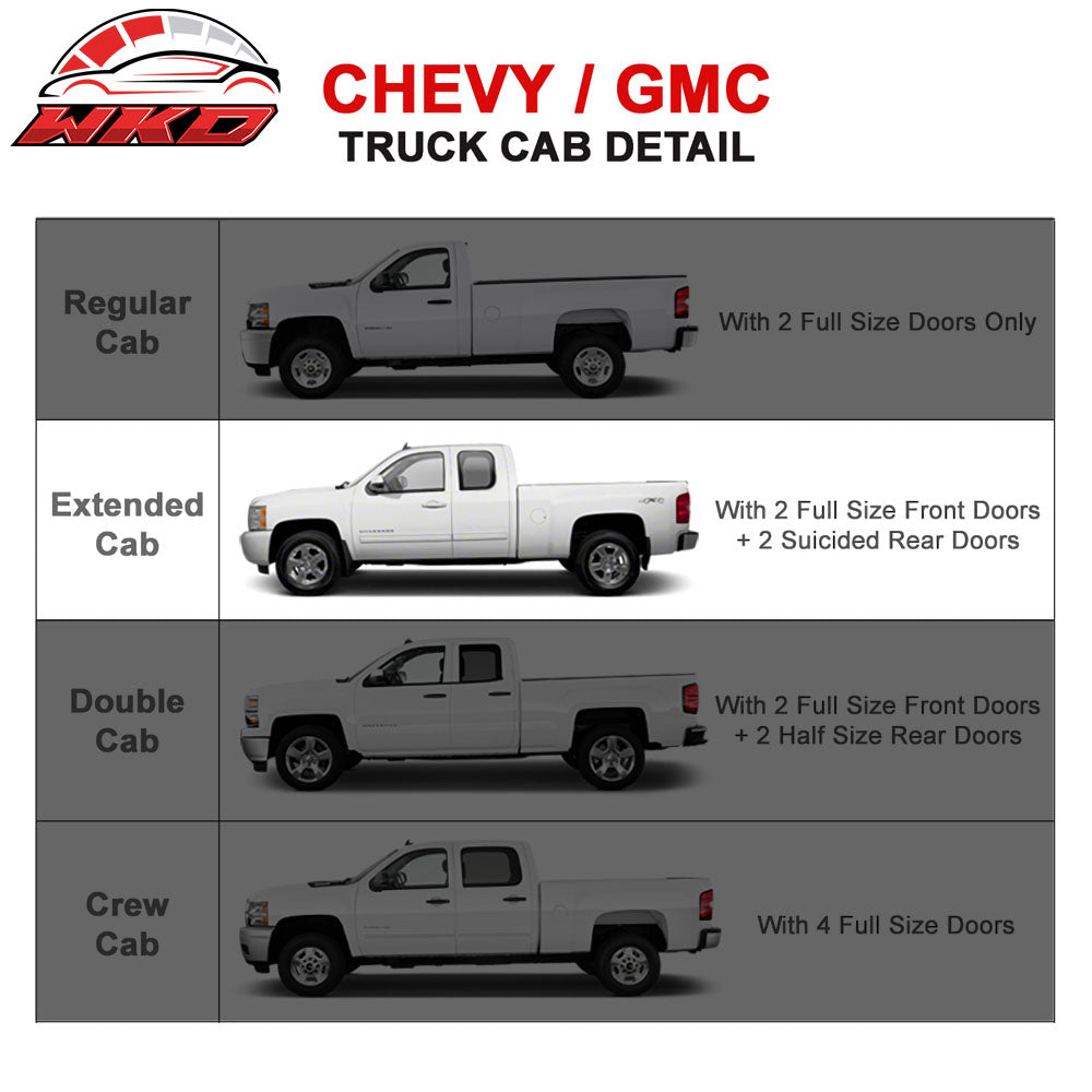 Fits 99-13 Silverado Sierra Extended Cab 6In SS Side Steps Running Board