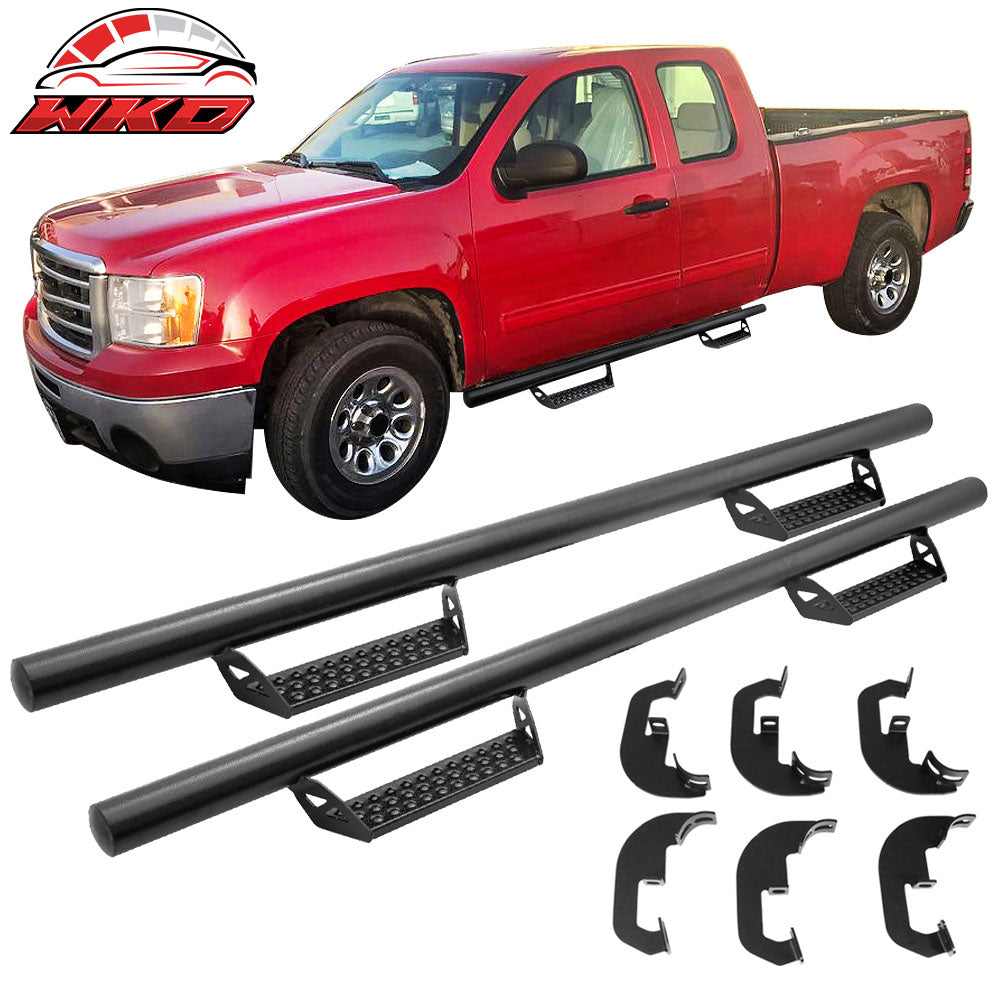Fits 07-18 Chevy Silverado Extended Cab BCT Style Side Step Bars