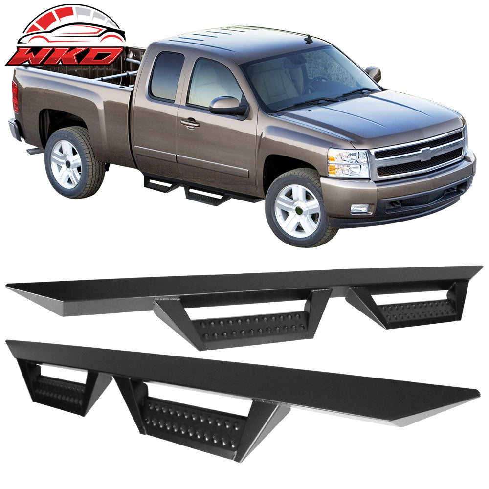 Fits 07-18 Chevy Silverado Extended Cab BZ Style Side Step Bars