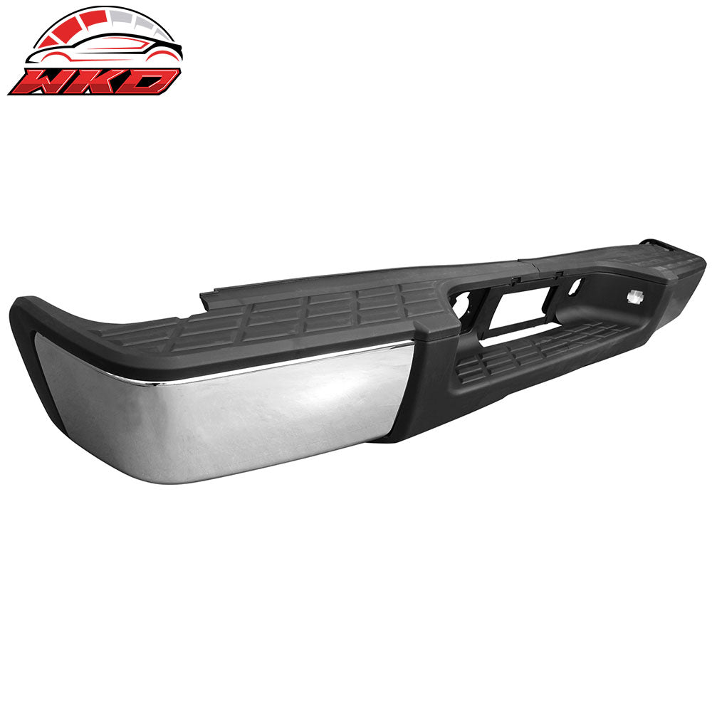 Fits 07-13 Chevy Silverado 1500 GMC Sierra 1500 Rear Step Bumper Chrome