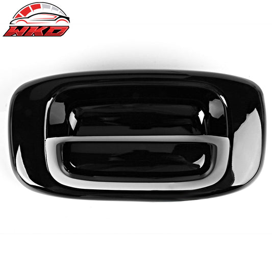 Wholesale 99-07 Silverado GMC Sierra Black Overlay Tail Gate Handle Cover No Keyhole