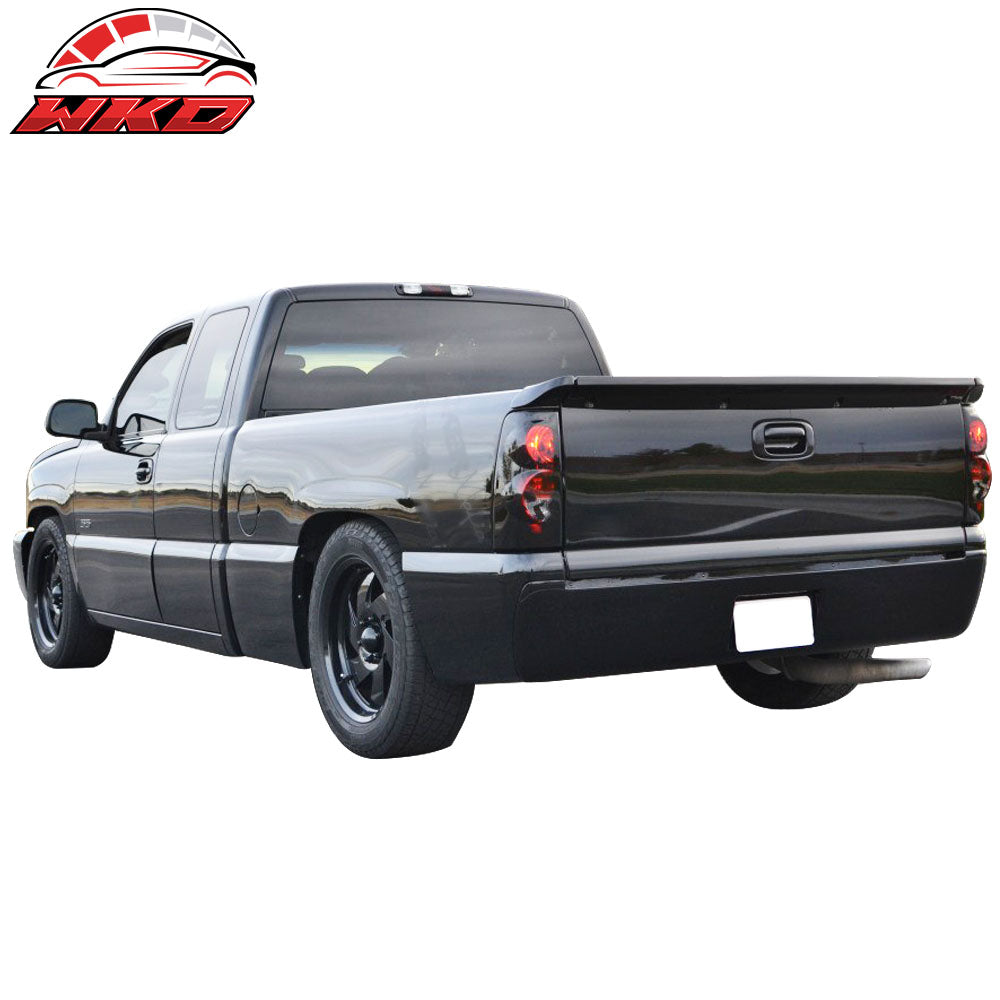 Fits 99-07 Silverado GMC Sierra Black Overlay Tail Gate Handle Cover No Keyhole