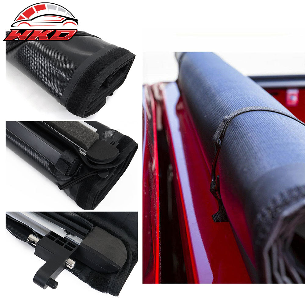 Fits 14-17 Chevy Silverado/GMC Sierra 5.8ft Soft Roll Up Bed Tonneau Cover
