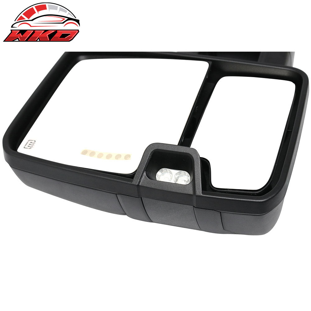 Fits 02-07 Silverado Towing Mirrors Power Heated Signal Arrow Clearance Light
