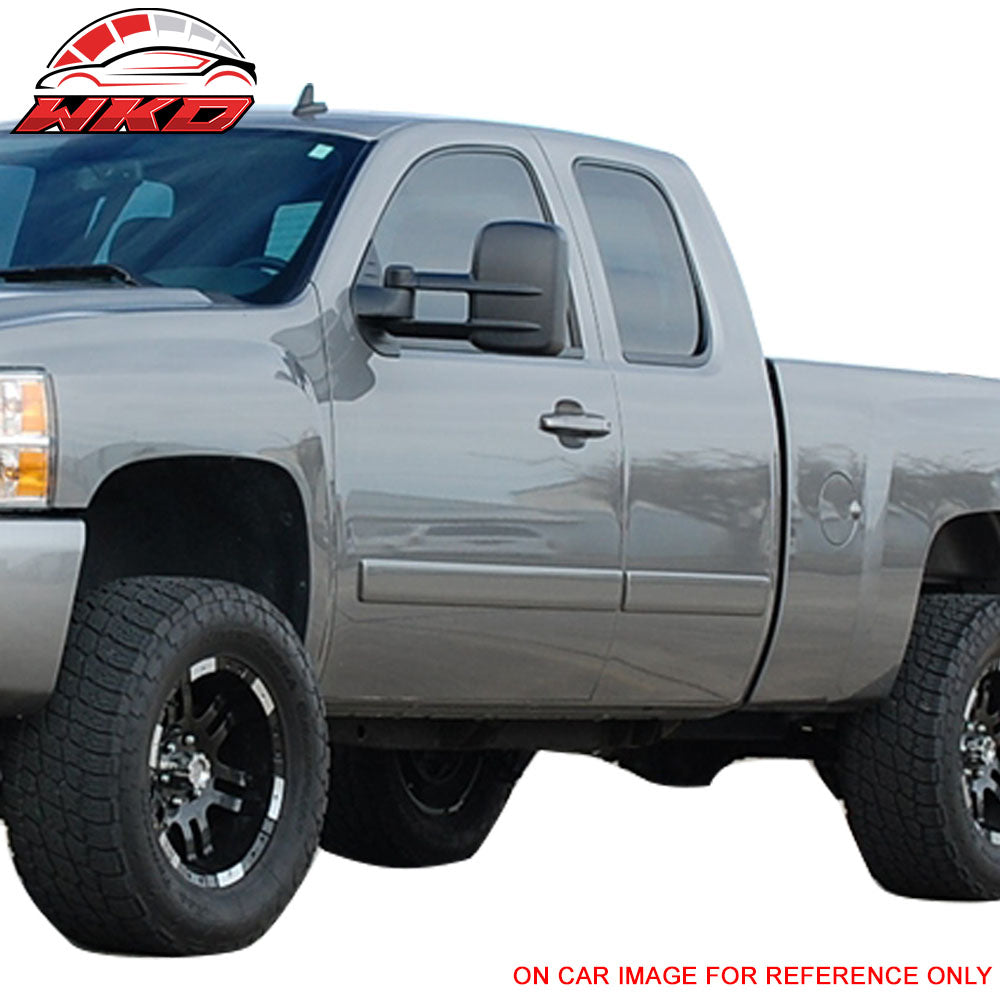Fits 07-14 Silverado GMC Sierra Side View Towing Mirrors Manual Non-Heated Set