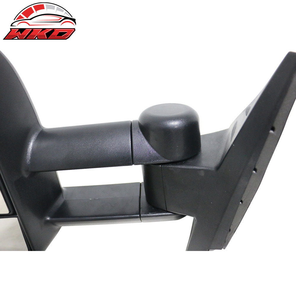Fits 07-14 Silverado GMC Sierra Side View Towing Mirrors Manual Non-Heated Set