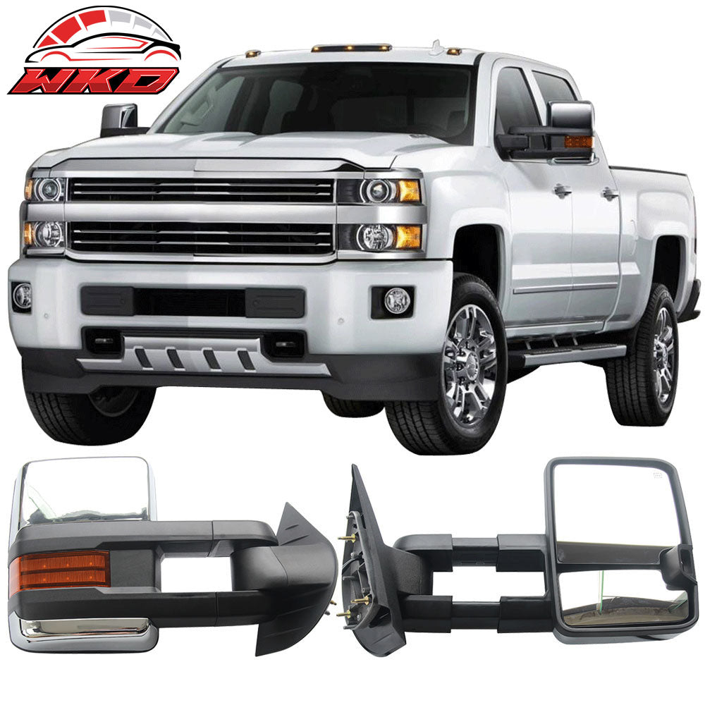Fits 07-14 Silverado Towing Mirror Power Heat Signal Arrow Clearance Light
