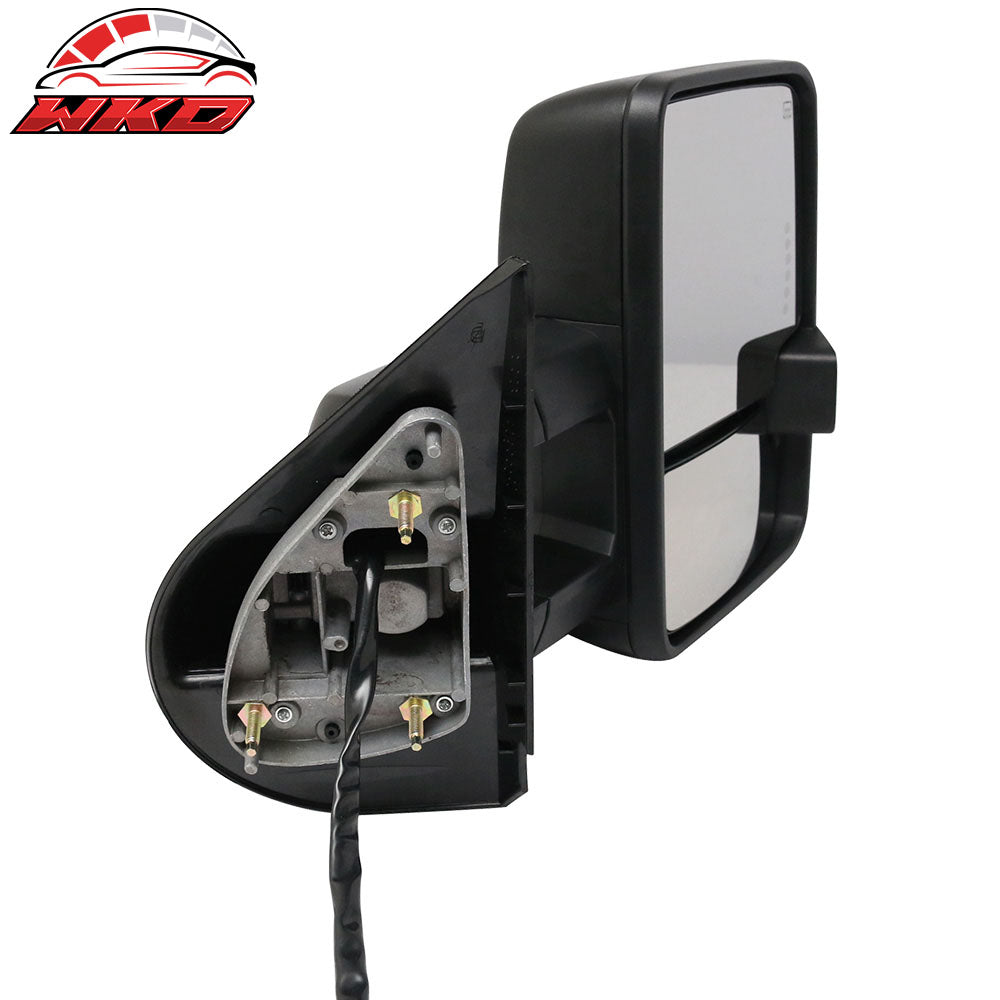 Fits 07-14 Silverado Towing Mirrors Power Heated Signal Arrow Clearance Light