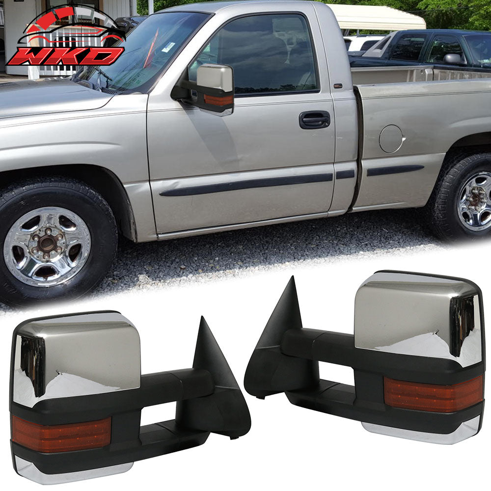 Fits 99-02 Silverado Towing Mirrors Power Heated Signal Arrow Clearance Lamp