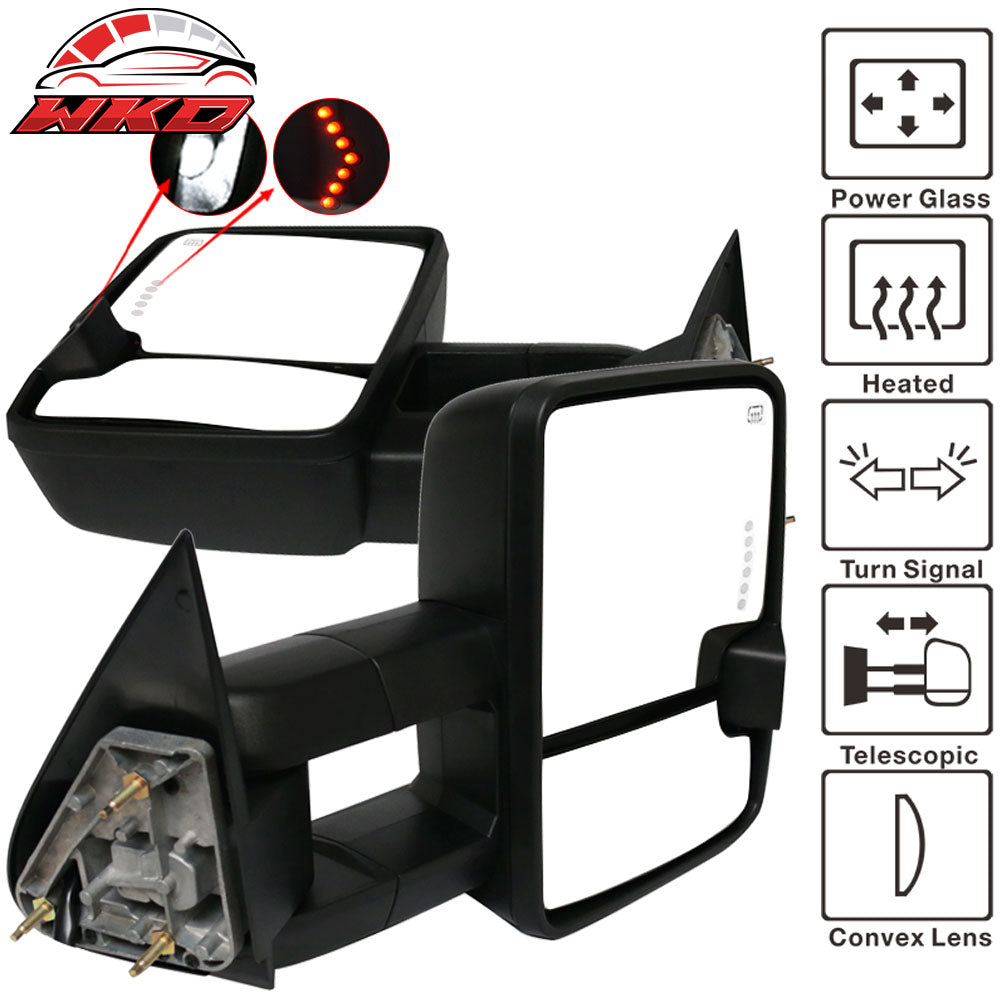 Fits 99-02 Silverado Towing Mirrors Power Heated Signal Arrow Clearance Lamp 2PC