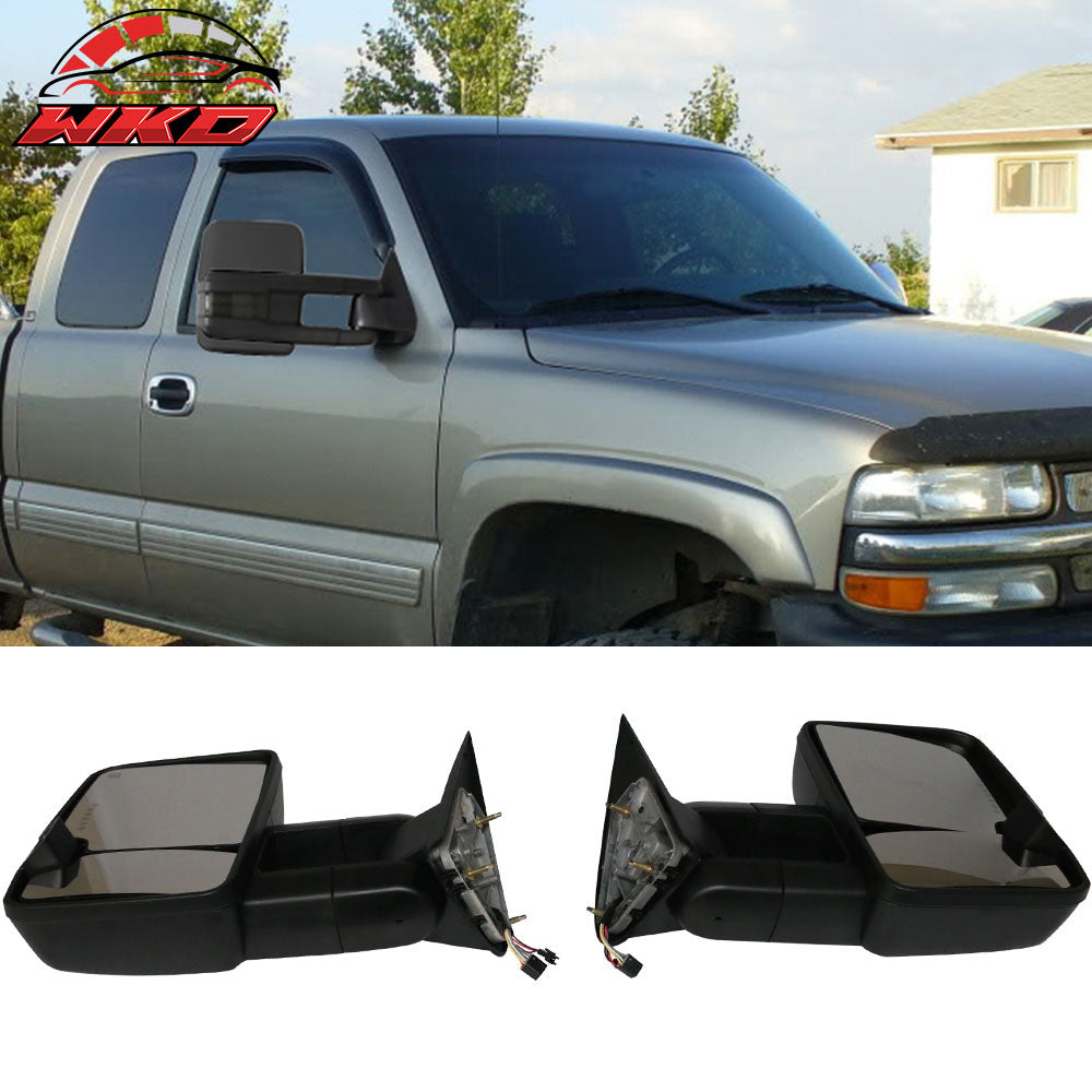 Fits 99-02 Silverado Towing Mirrors Power Heated Signal Arrow Clearance Lamp 2PC